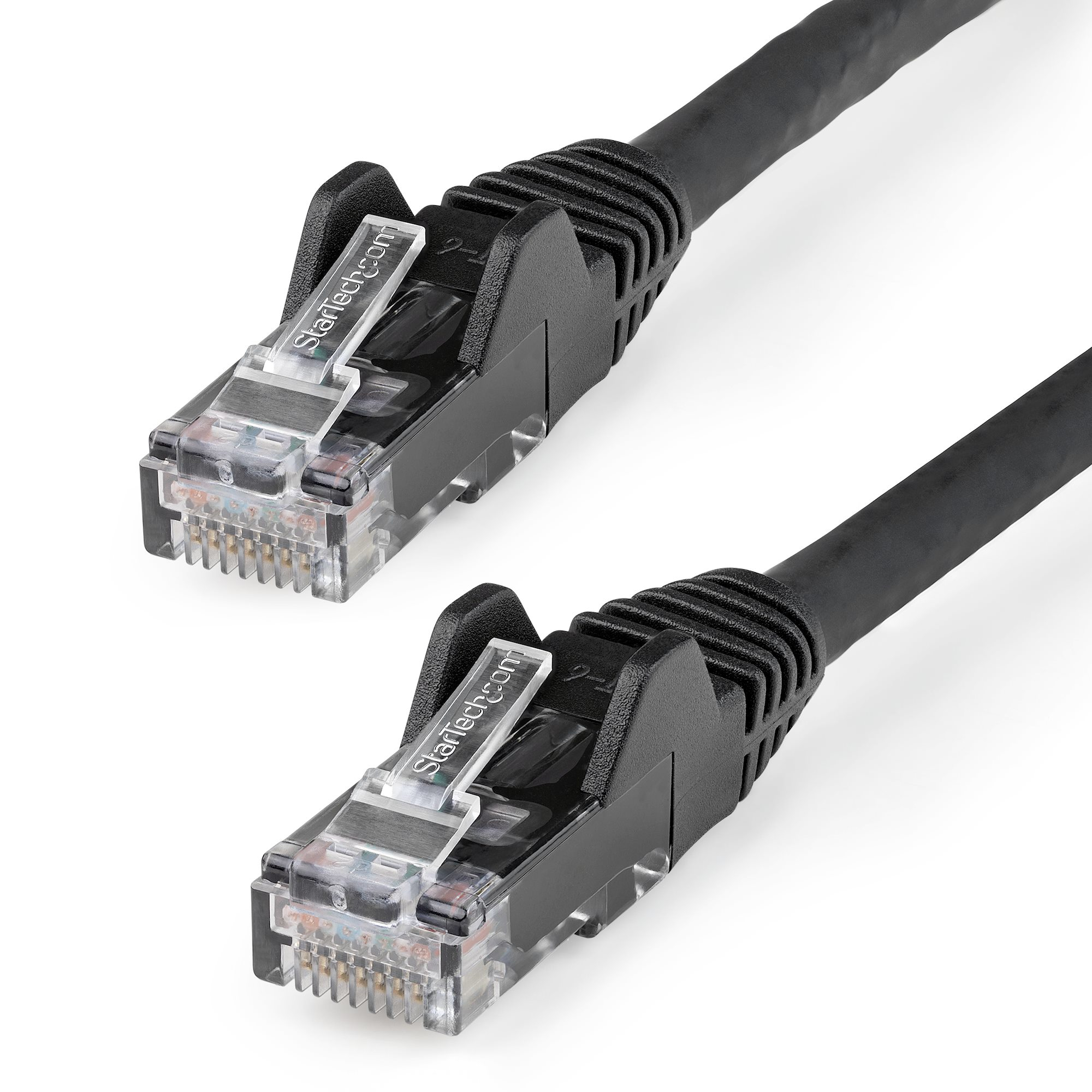 StarTech.com 15m CAT6 Ethernet Cable - LSZH (Low Smoke Zero Halogen) - 10 Gigabit 250Mhz 100W PoE RJ45 10GbE UTP Network Patch Cord Snagless with Strain Relief - Black, CAT 6, ETL Verified, 24AWG