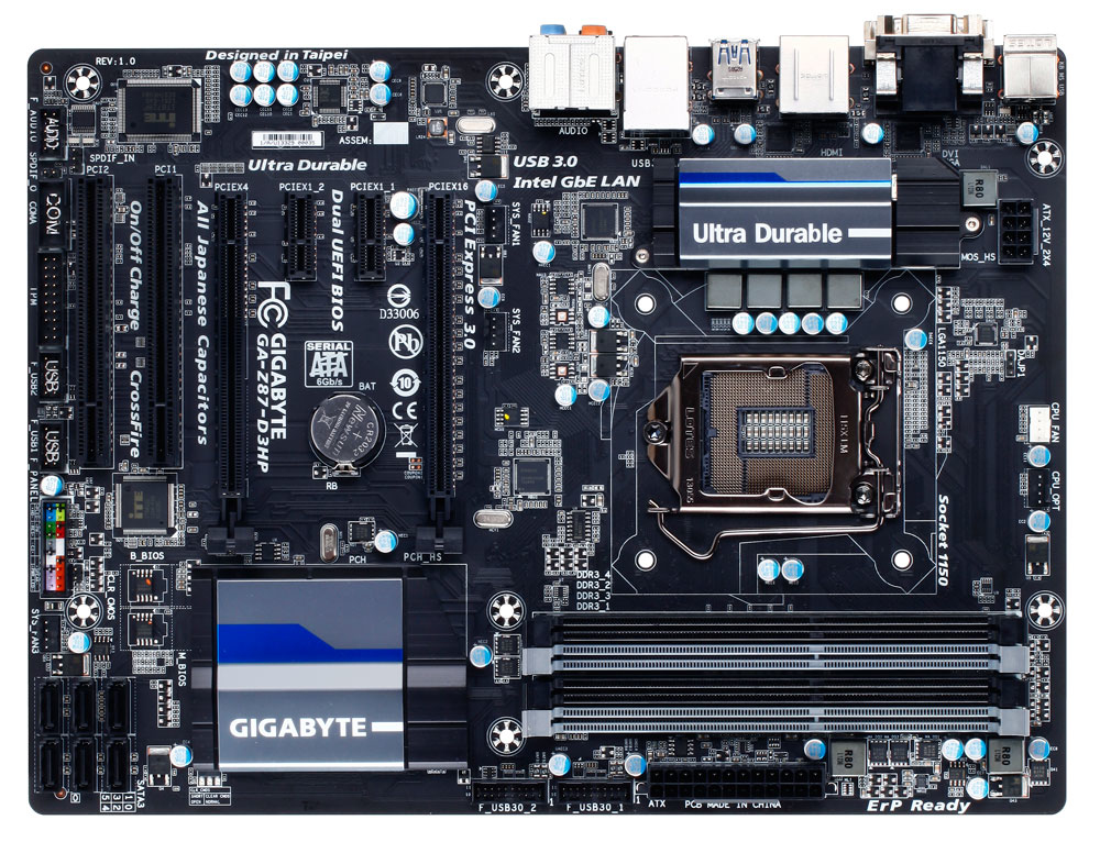 GIGABYTE GA-Z87-D3HP motherboard Intel® Z87 LGA 1150 (Socket H3) ATX – image 2