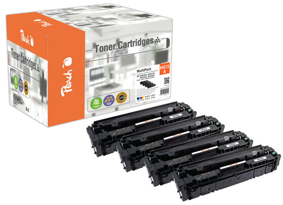 Peach PT1139 toner cartridge 4 pc(s) Compatible Black, Cyan, Magenta, Yellow