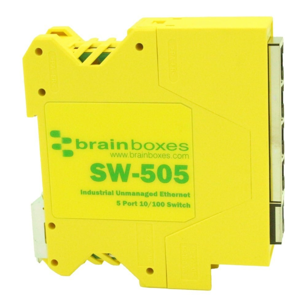 Brainboxes Industrial 5 Port 10/100 Ethernet Switch – image 1