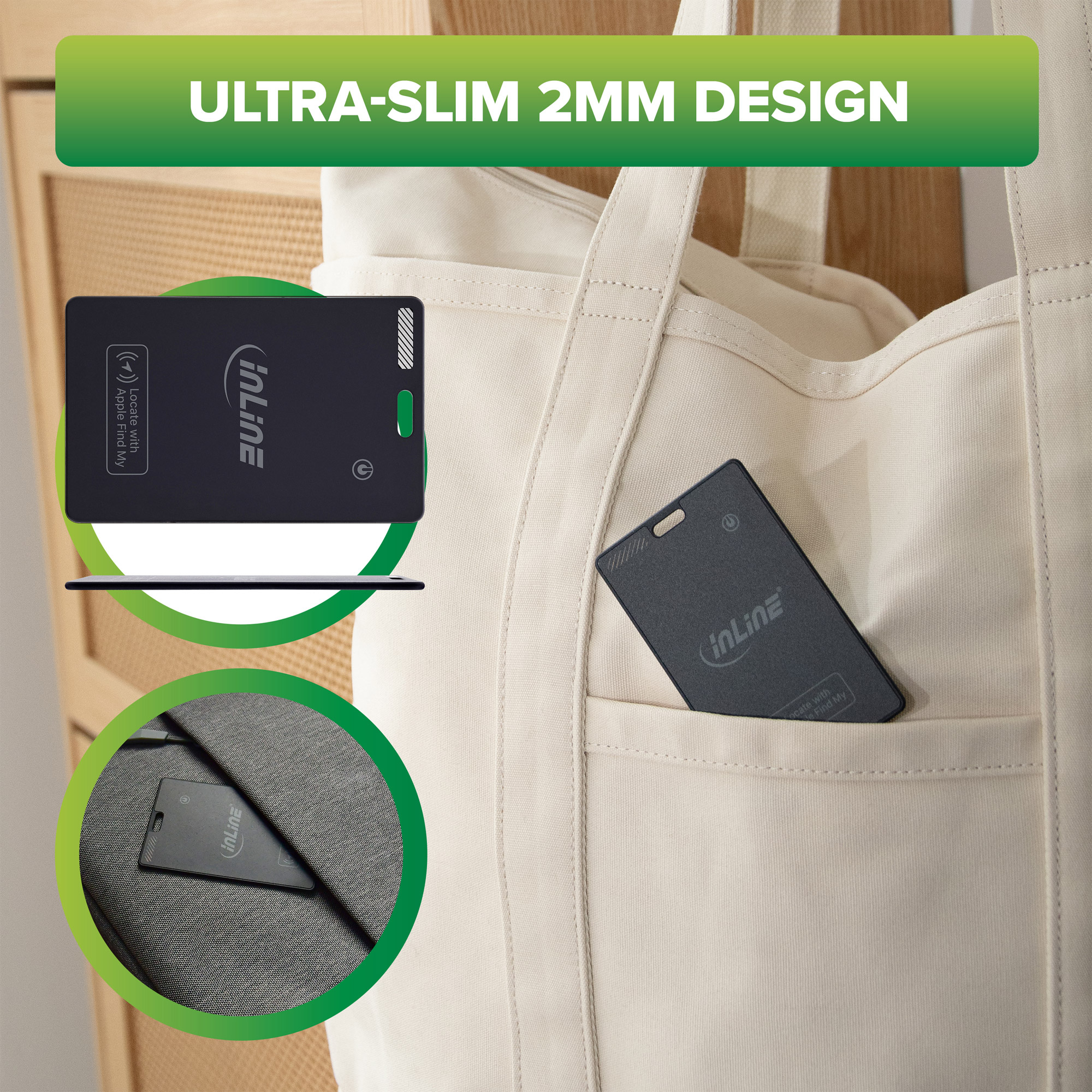 InLine 40080K GPS tracker/finder Universal Finder smart card Black – image 7