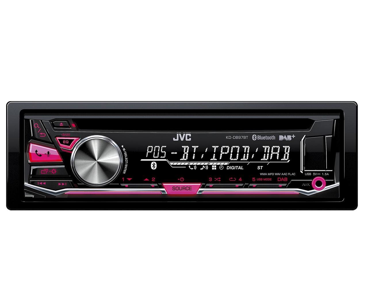 JVC KD-DB97BT car media receiver Black – image 4