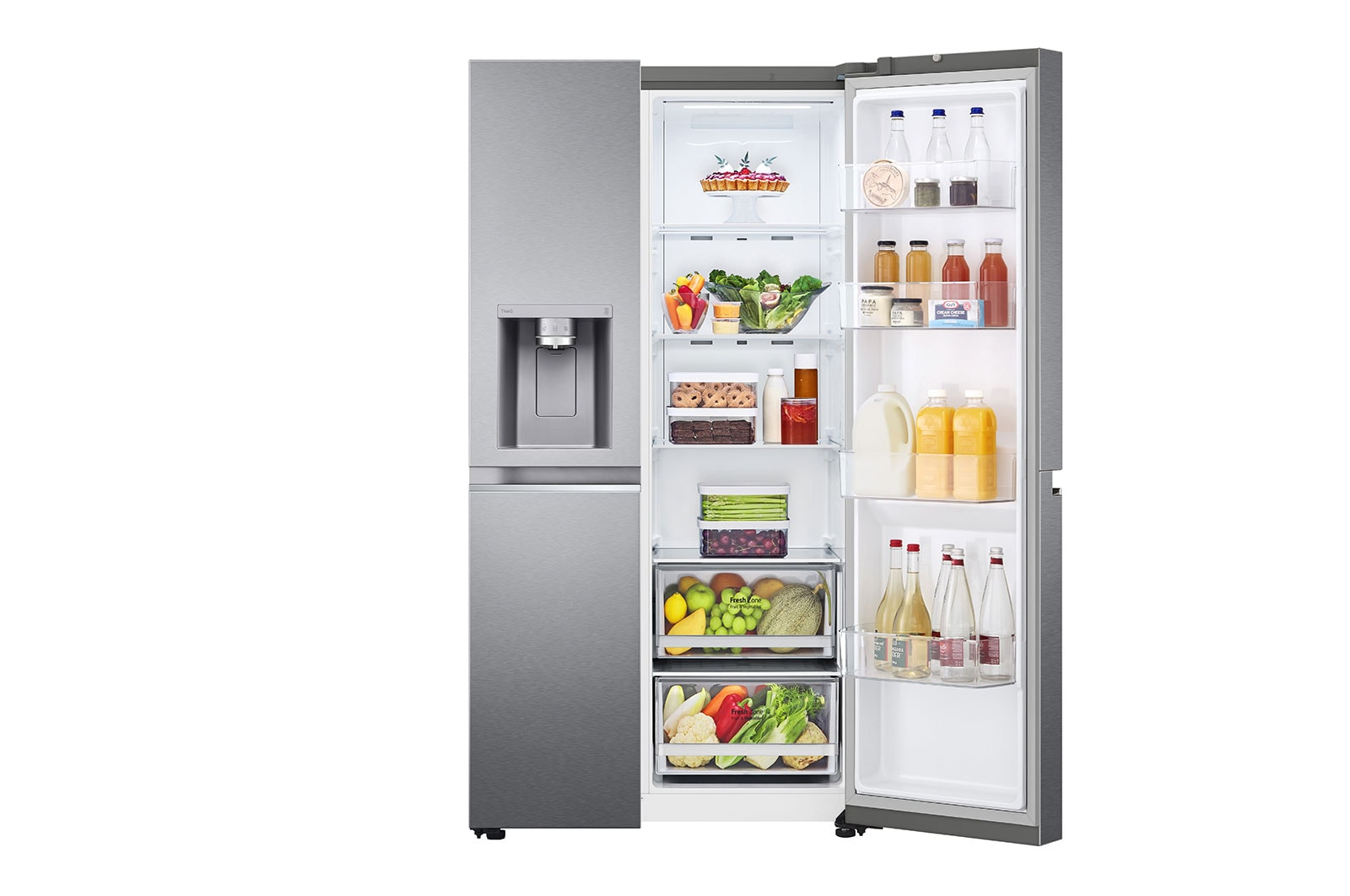 LG GSLV70DSTF side-by-side refrigerator Freestanding – image 9