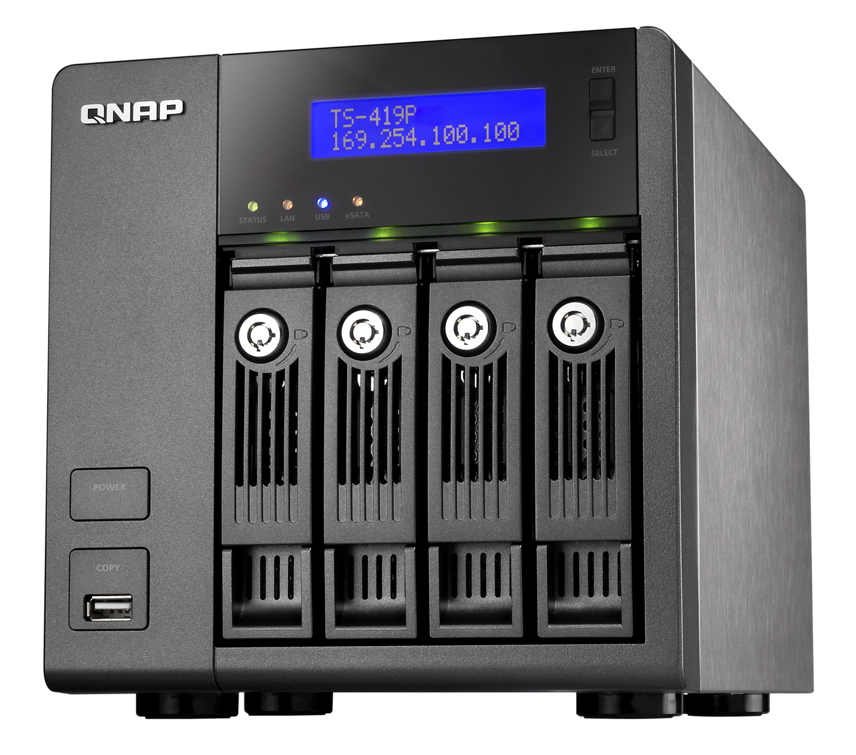 QNAP TS-419P+ NAS/storage server Tower Marvell 6282 – image 3