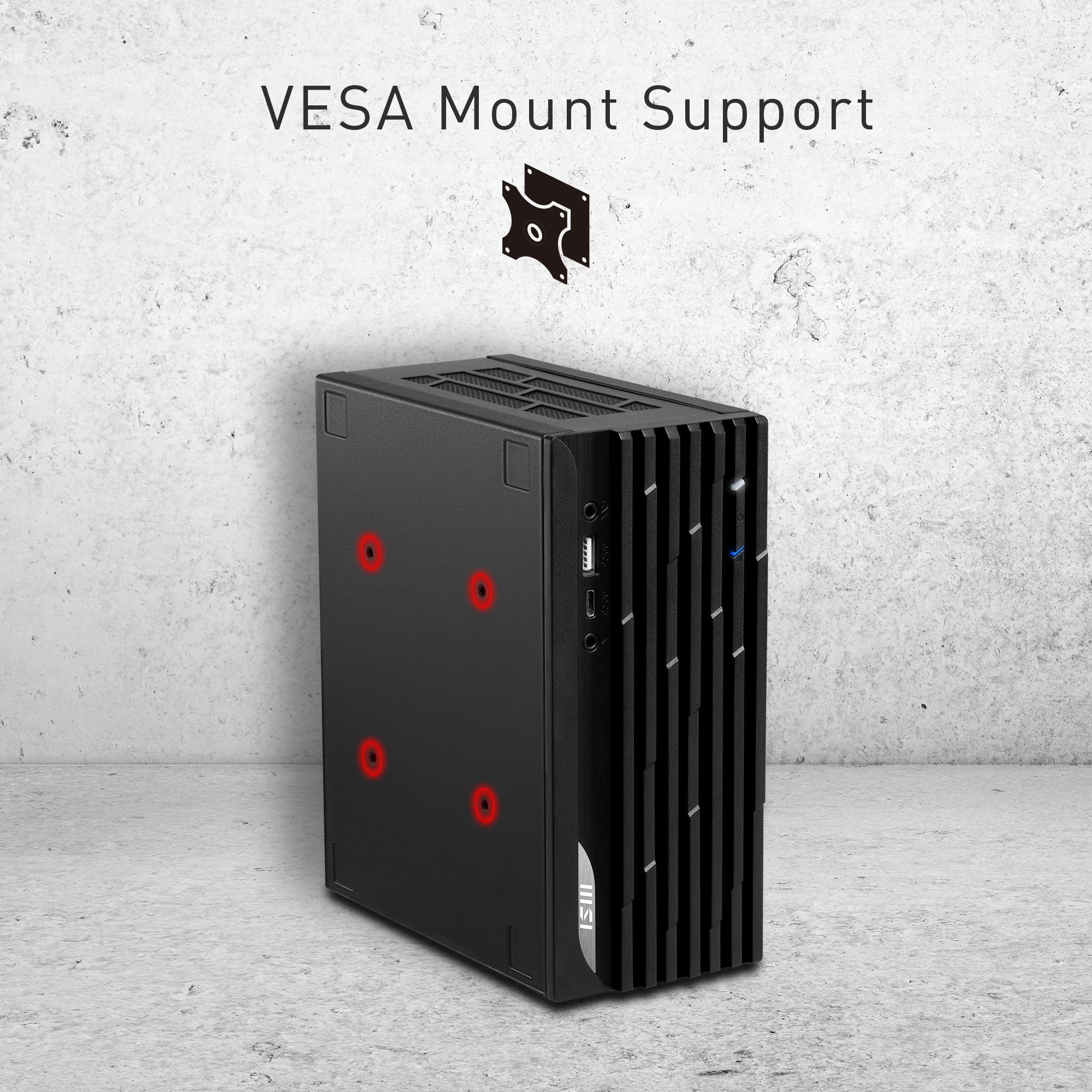 MSI PRO DP20ZA 5M-052EU PC/workstation AMD Ryzen™ 5 5600G 8 GB DDR4-SDRAM 256 GB SSD Windows 10 Home Mini PC Black image 3