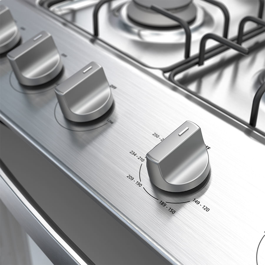 Whirlpool WFR3100B cooker Freestanding cooker Gas Black – image 4