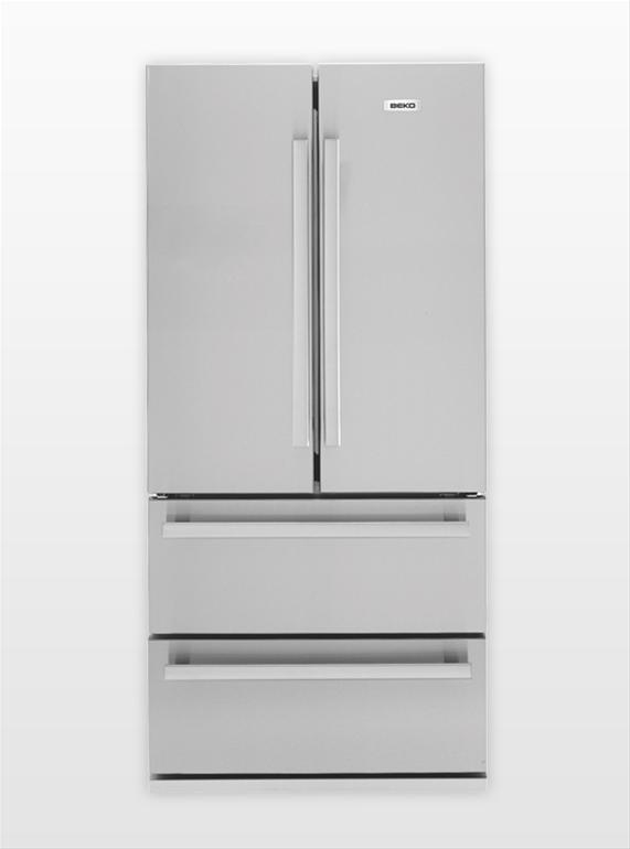 Beko GNE60021X side-by-side refrigerator Freestanding – image 2