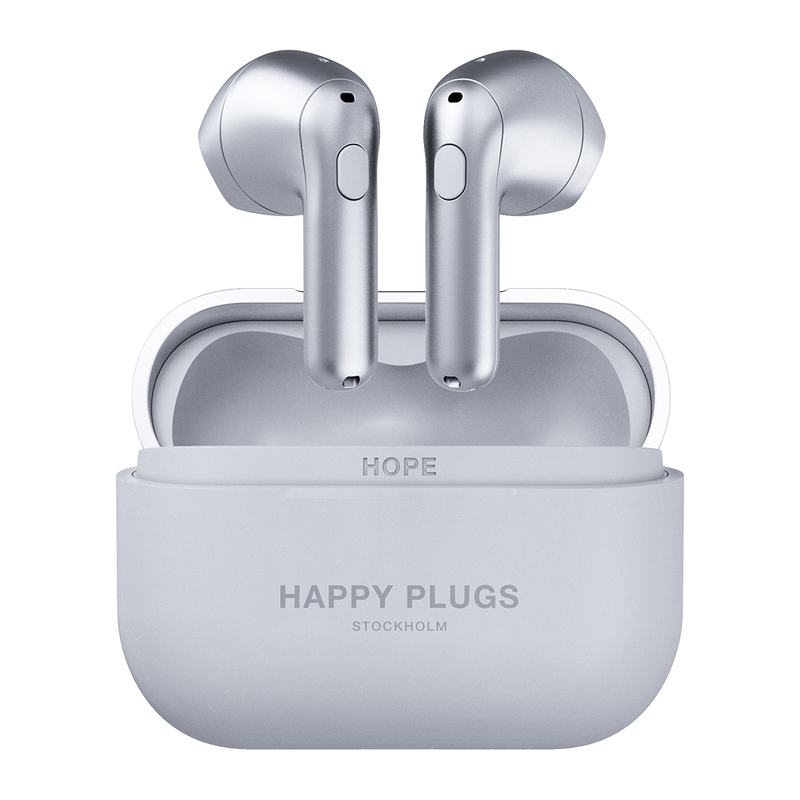 Happy Plugs Hope Headset True Wireless Stereo (TWS) In-ear Calls/Music Bluetooth Silver image 1