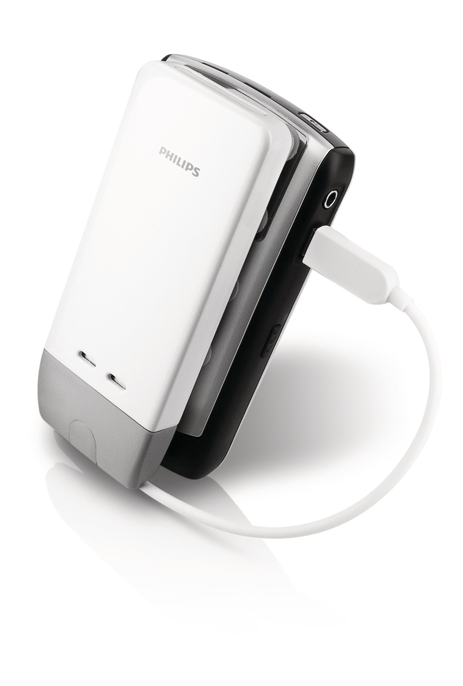 Philips ChargeOn DLP2272/17 power bank Wireless charging Grey, White
