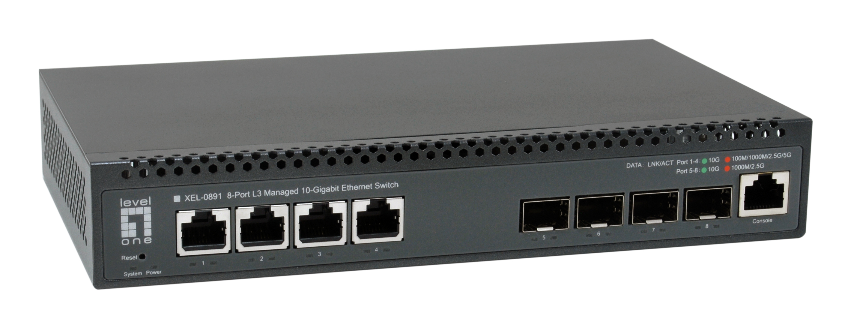 LevelOne Switch  4x10GE/4x10GSFP+             19 Managed L3