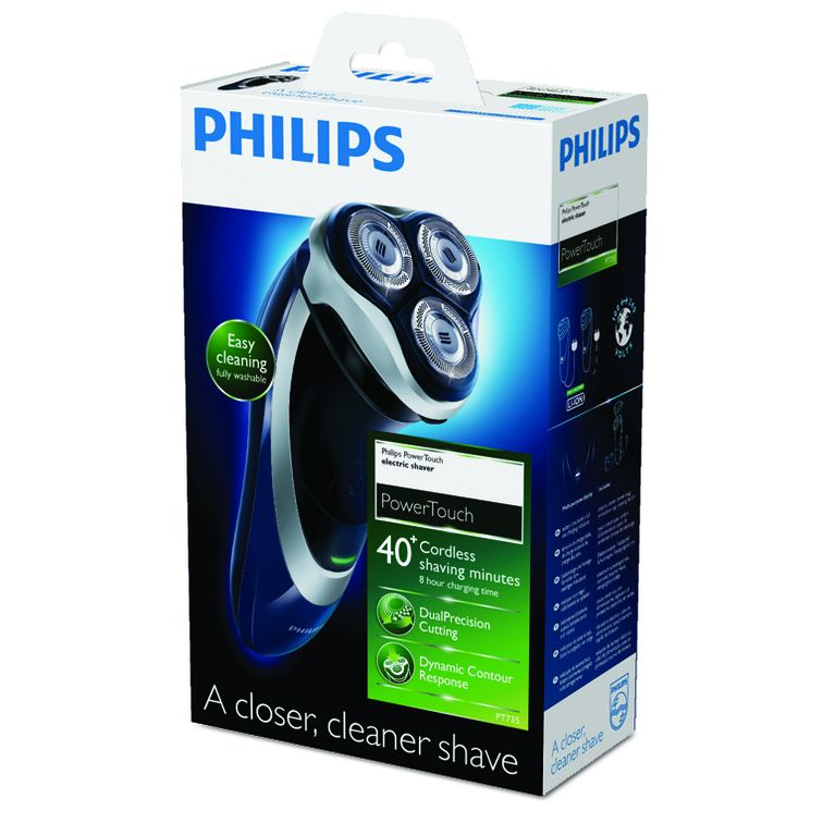Philips SHAVER Series 3000 PT735/17 men's shaver Rotation shaver Black, Blue, Silver – image 2