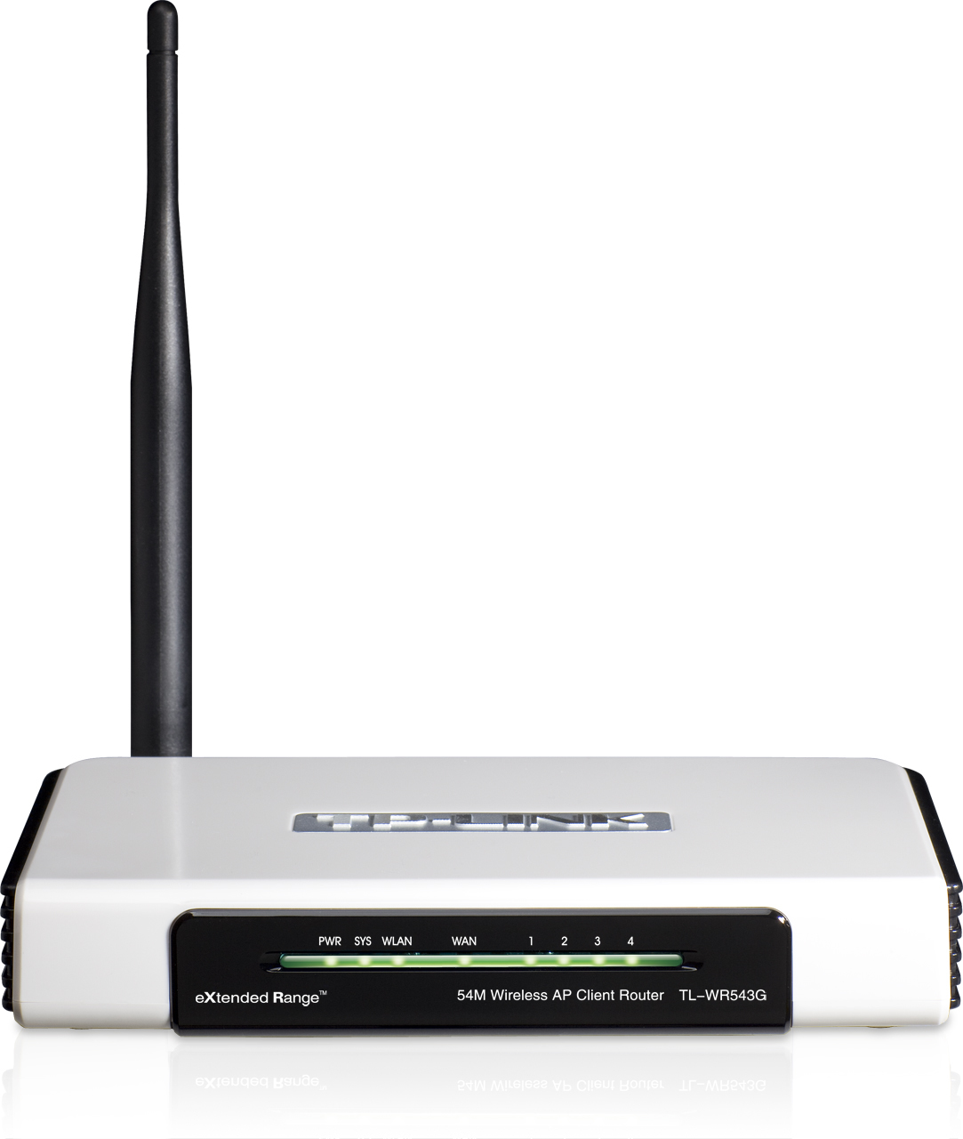 TP-Link TL-WR543G wireless router Fast Ethernet Black, White