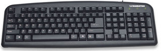 Manhattan 173599 keyboard Office PS/2 Black – image 3