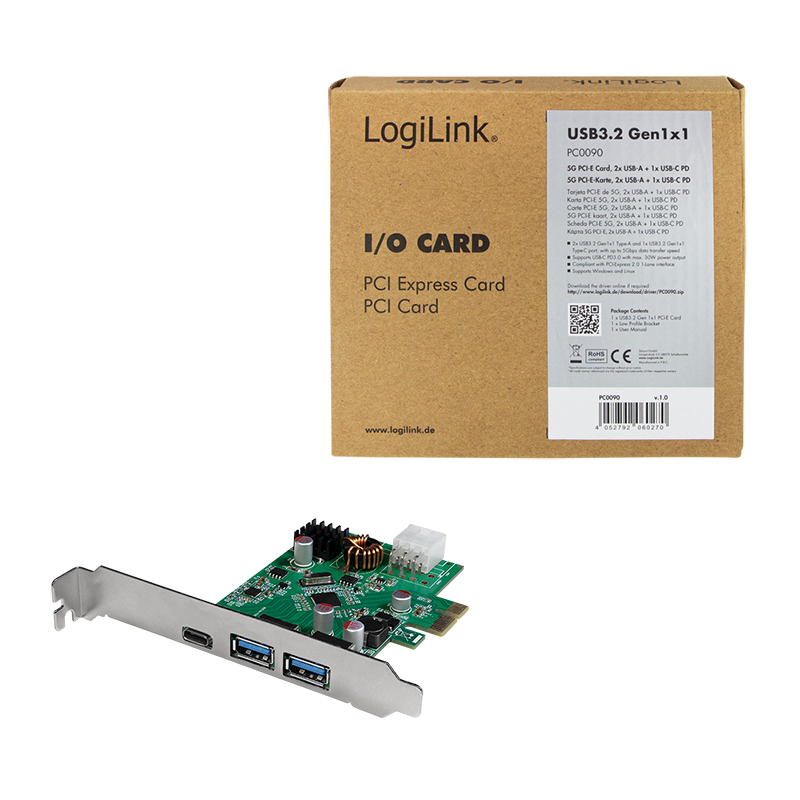 LogiLink PC0090 interface cards/adapter Internal USB 3.2 Gen 1 (3.1 Gen 1) – image 4