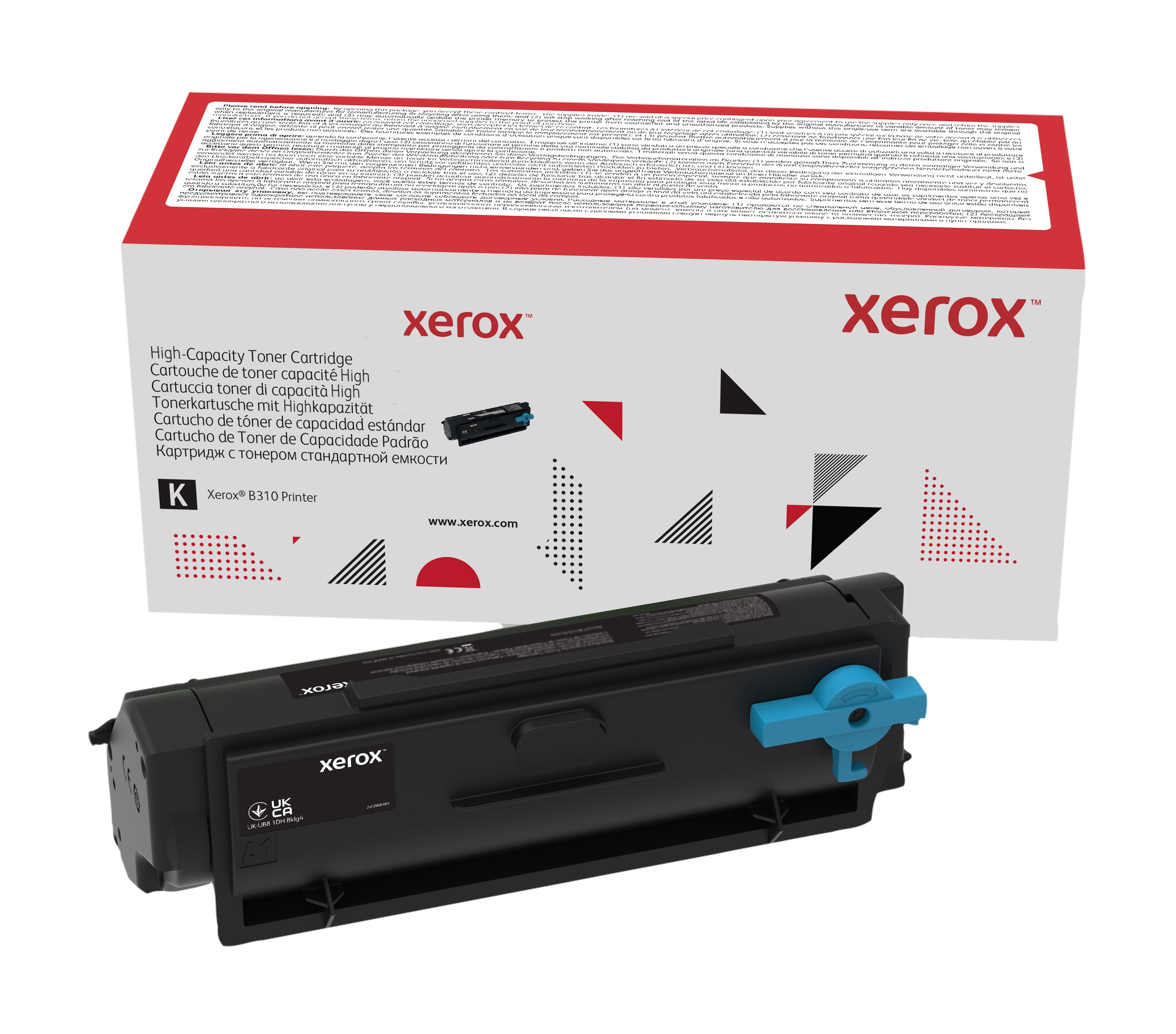 Xerox B310/B305/B315 svart tonerkassett, högkapacitet (8 000 sidor)
