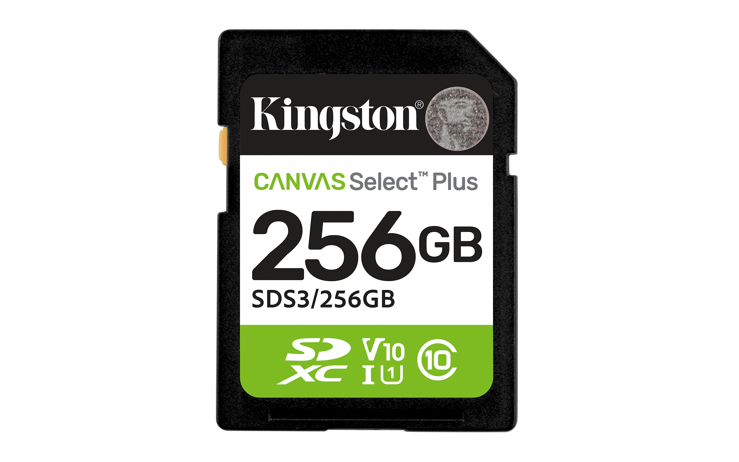 Kingston Canvas Select Plus 256GB SDXC UHS-I U1 V10 SD Card SDS3/256GB