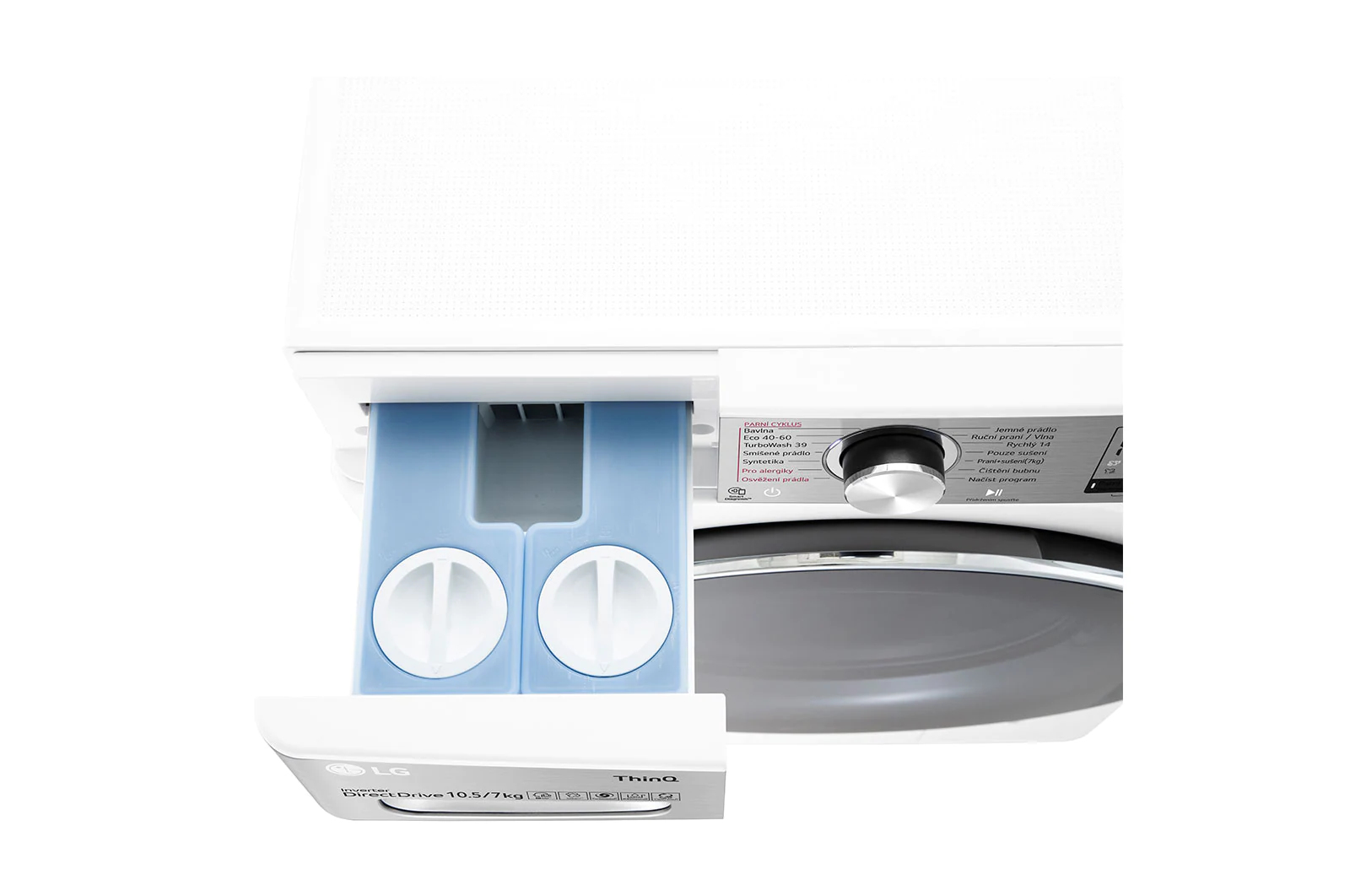 LG F104DV9RD2E washer dryer Freestanding Front-load White – image 4