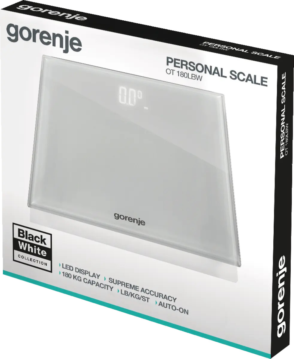 Gorenje OT180LBW Square Grey Electronic personal scale – image 3