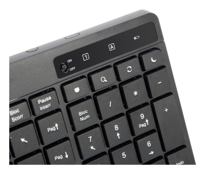 Vultech KM-841W keyboard Mouse included Office RF Wireless + USB QWERTY Italian Black – image 4