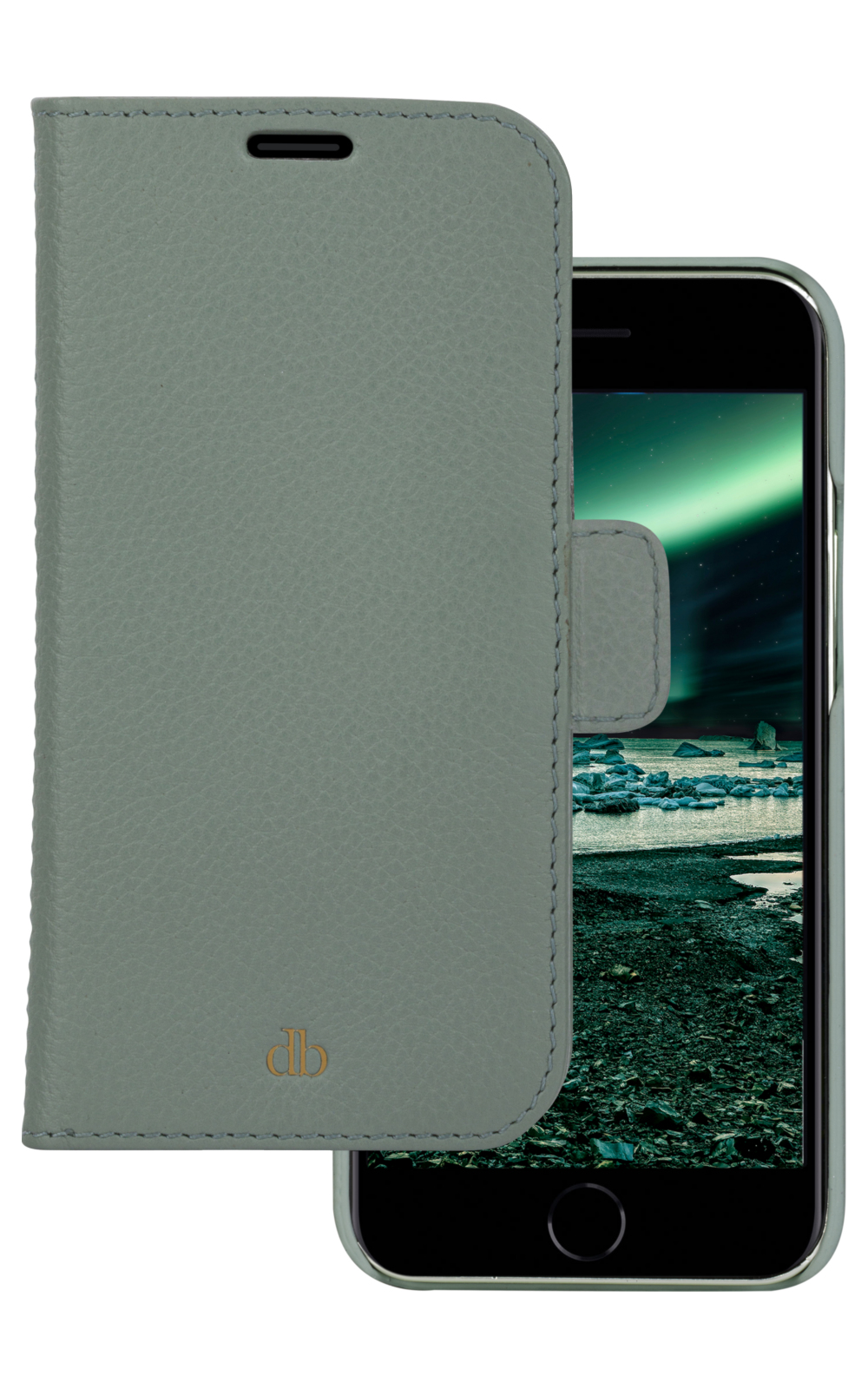 dbramante1928 New York - Flip cover for mobile phone - green bay - for Apple iPhone 7, 8, SE (2nd generation)