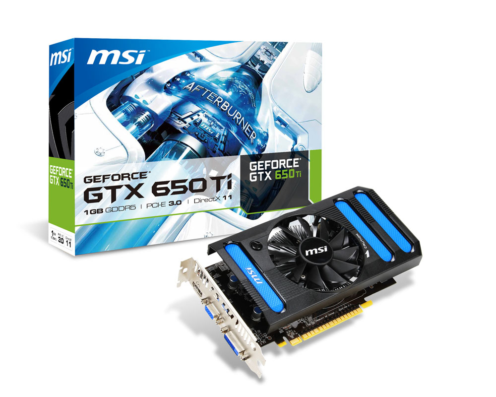 MSI V280-058R graphics card NVIDIA GeForce GTX 650 Ti