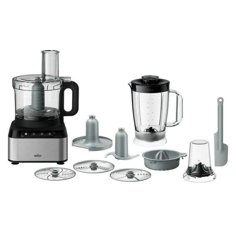 Braun FP 3233 SI robot da cucina 800 W 21 L Nero Acciaio inox