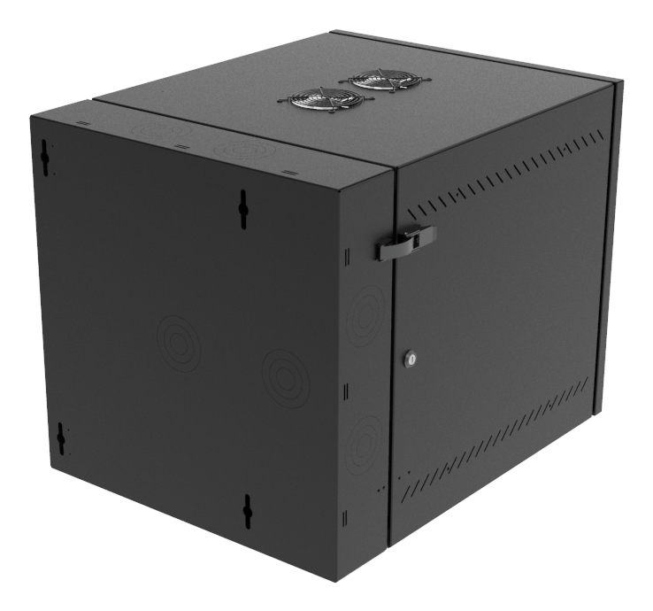 Vertiv VR Rack GL24WMCMS-B-SE-AF-CM rack cabinet 12U Wall mounted rack Black – image 3
