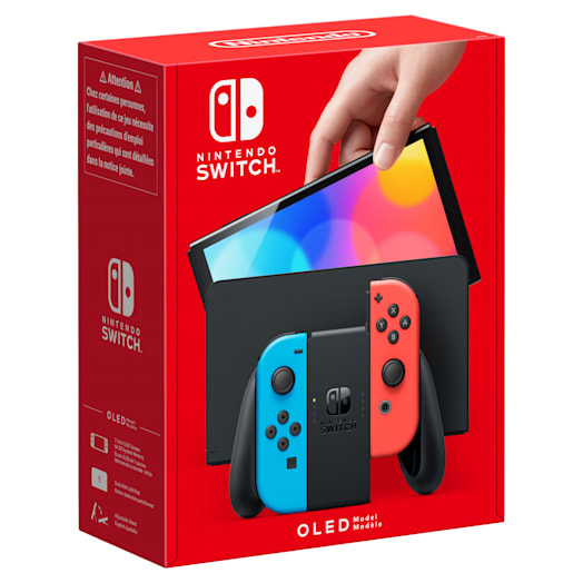Nintendo Switch OLED bärbara spelkonsoller 17,8 cm (7') 64 GB Pekskärm Wi-Fi Blå, Röd