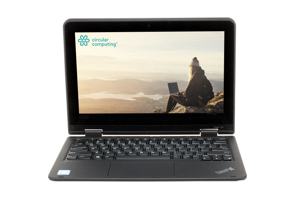 Circular Computing Lenovo – ThinkPad Yoga 11e Laptop – 11.6″ HD Touchscreen (1366×768) – Intel Core i3 6th Gen 6100U – 8GB RAM – 128GB SSD – Windows 10 Professional – UK Keyboard (US Layout) – Fully Tested Original Battery – IEEE 802.11ac Wireless LAN – 1 Year Return to Base Warranty – Remanufatured