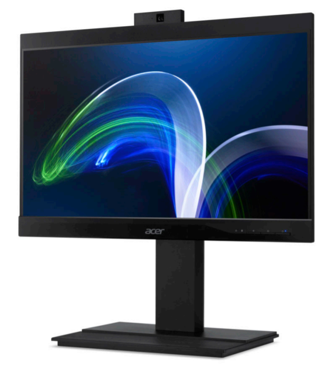 Acer Veriton Z4880G Intel® Core™ i5 i5-11400 60.5 cm (23.8″) 1920 x 1080 pixels All-in-One PC 8 GB DDR4-SDRAM 256 GB SSD Windows 10 Pro Wi-Fi 6 (802.11ax) Black image 1