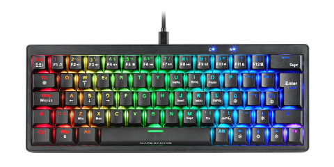 Mars Gaming MKMINIPRO tastiera USB Francese Nero