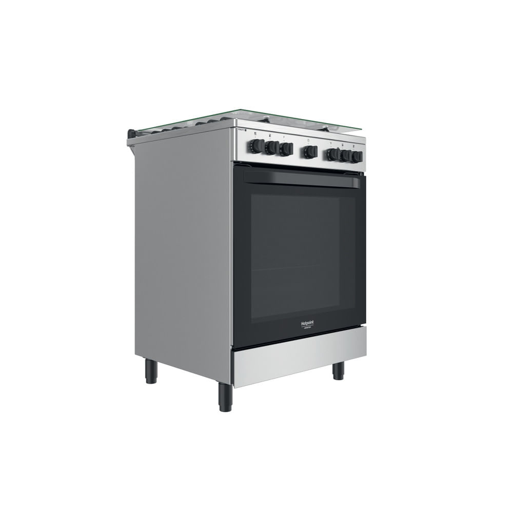 Hotpoint HS68G5PHX/E/1 Freestanding cooker Electric Gas Black, Stainless steel – image 4