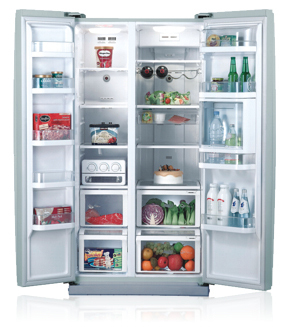 Samsung RS-20VQPS side-by-side refrigerator Freestanding Stainless steel – image 2