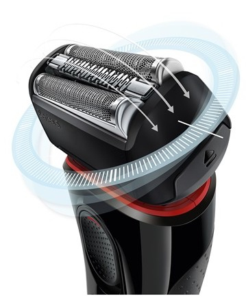Braun 5-5030S Foil shaver Trimmer Black, Red – image 2
