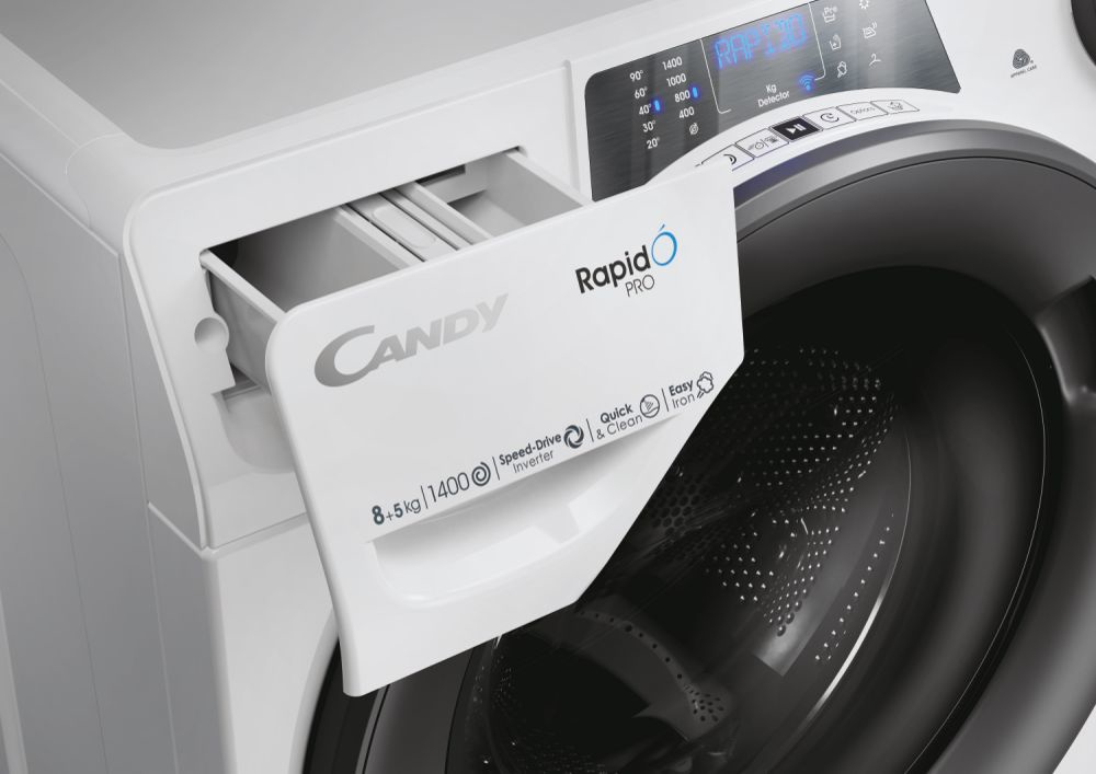 Candy RapidÓ PRO RPW4856BWMR/1-S washer dryer Freestanding Front-load White – image 7