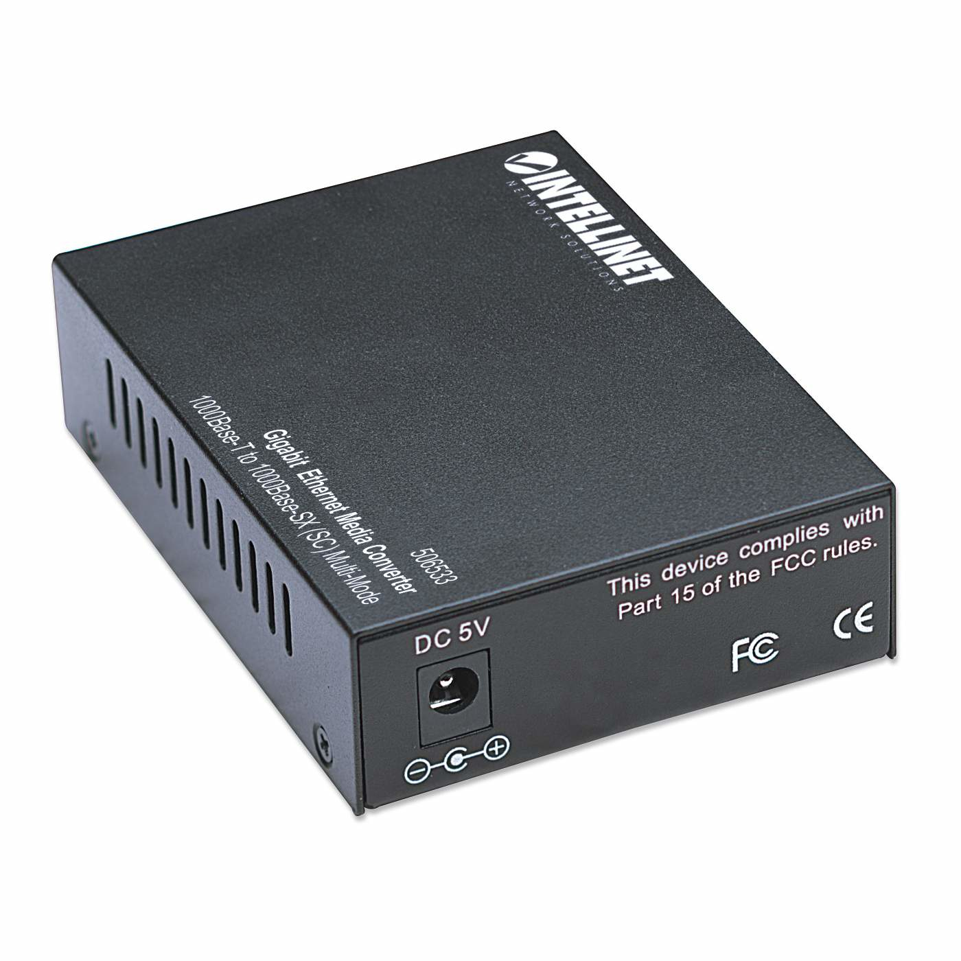 Intellinet Gigabit Ethernet Media Converter, 1000Base-T to 1000Base-Sx (SC) Multi-Mode, 550m (Euro 2-pin plug) – image 5