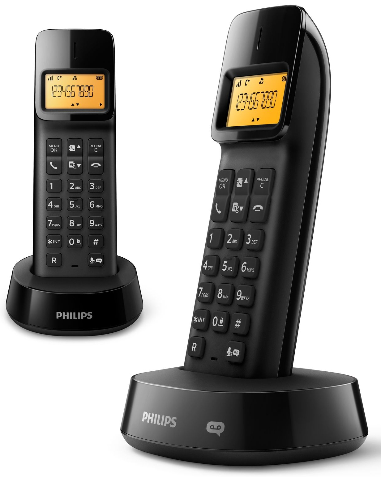 Philips D1452B/22 telephone DECT telephone Caller ID Black