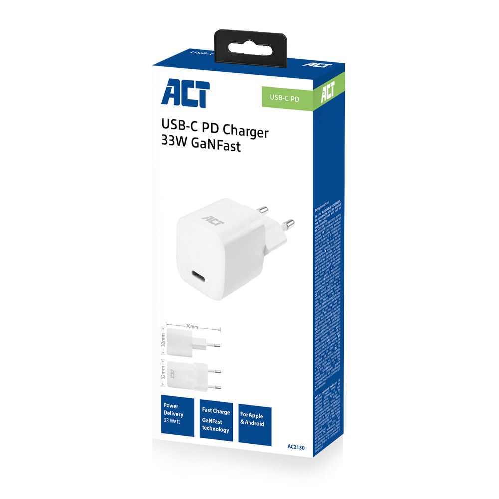 ACT AC2130 mobile device charger Universal White AC Indoor – image 3