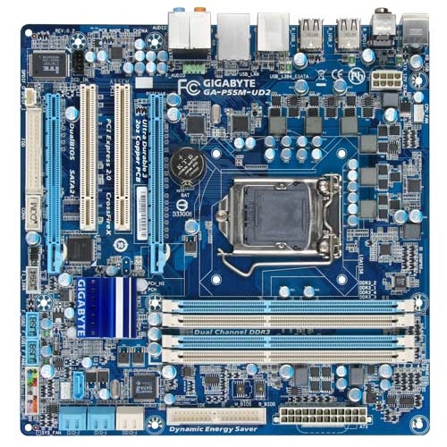 GIGABYTE GA-P55M-UD2 motherboard LGA 1156 (Socket H) micro ATX