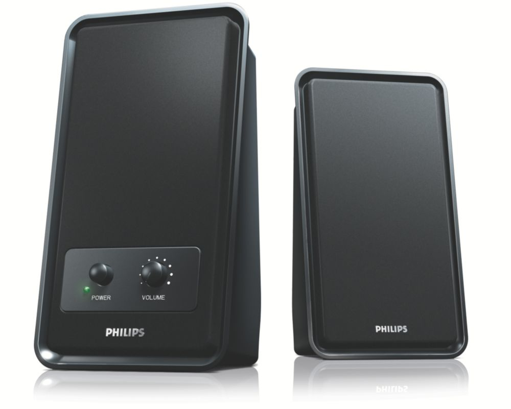Philips SPA1210/93 loudspeaker 2-way Black Wired
