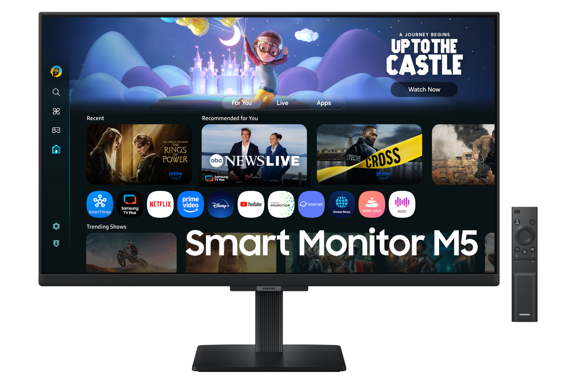 Samsung S27FM500EU - M50F Series - LED monitor - Smart - 27" - 1920 x 1080 Full HD @ 60 Hz - IPS - 250 cd/m� - 1000:1 - HDR10 - 5 ms - 2xHDMI - speakers - black