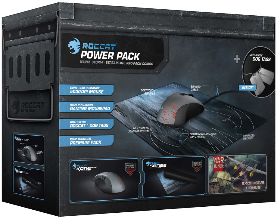 Turtle Beach Kone Pure + Sense Naval Storm Bundle