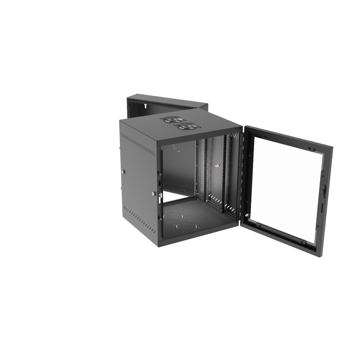Vertiv GL24WMP-B-AF rack cabinet 12U Wall mounted rack Black – image 3