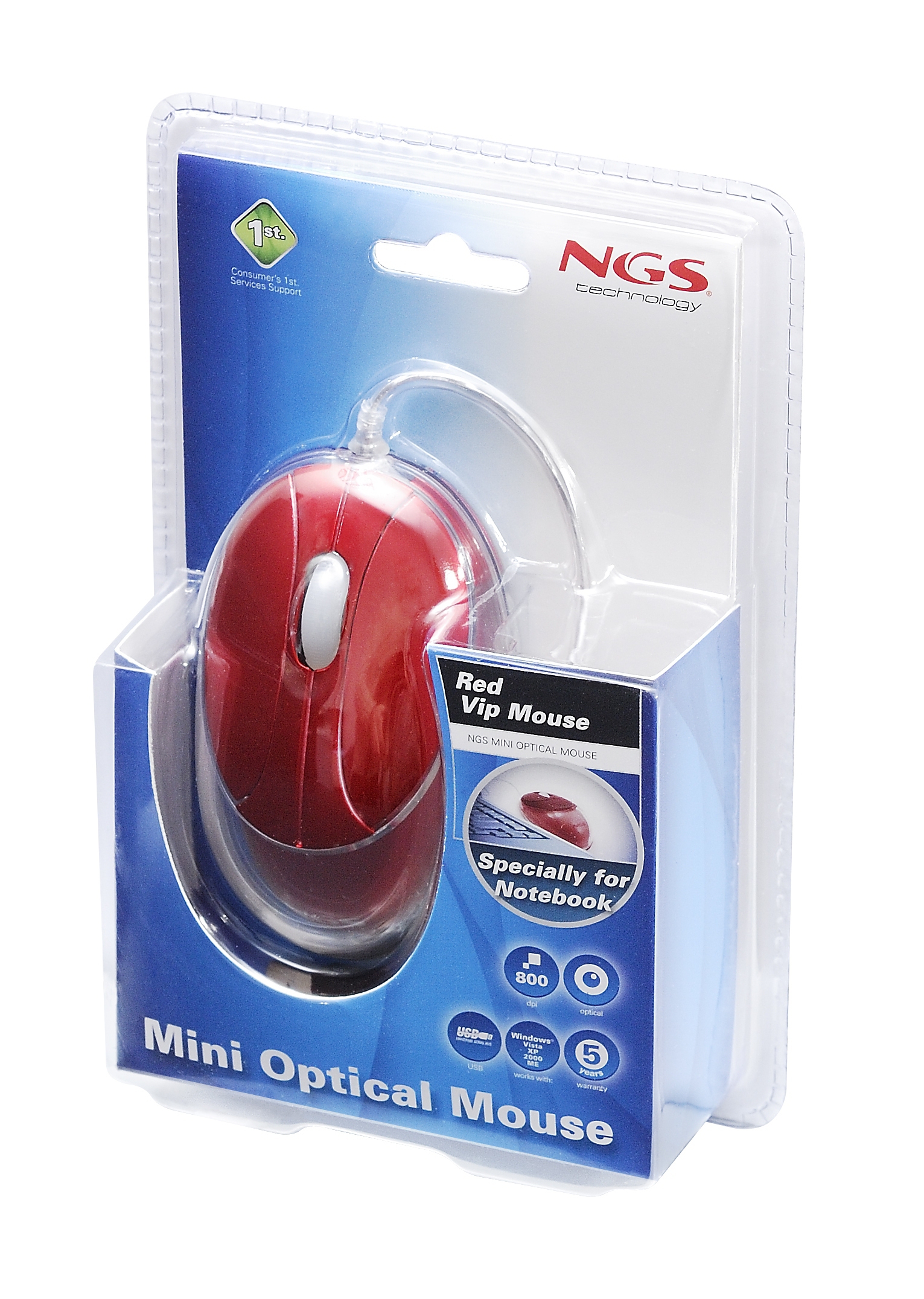 NGS Red Vip Mouse – image 5