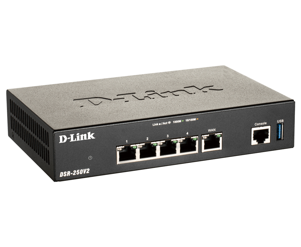 D-Link DSR-250V2 wireless router Gigabit Ethernet Black – image 2