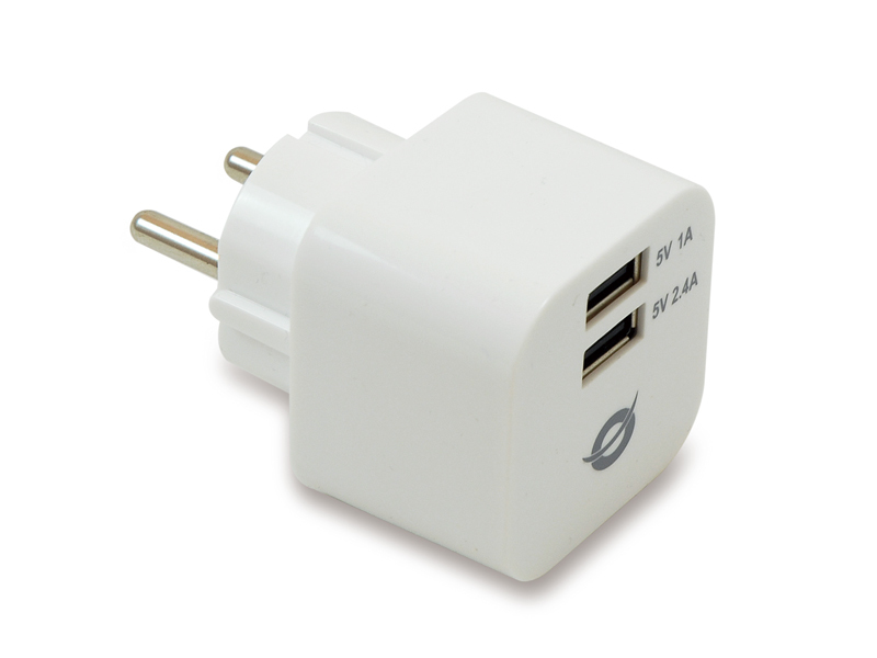 Conceptronic 2-Port USB Charger 3.4A – image 1