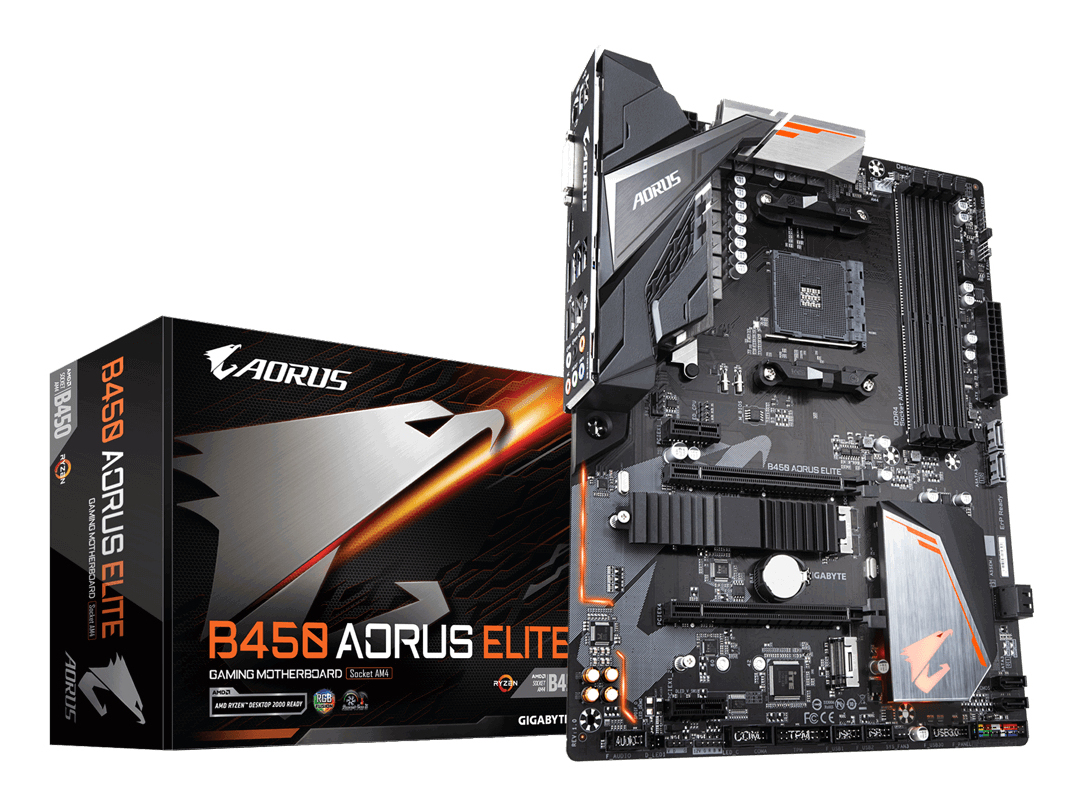 GIGABYTE B450 AORUS ELITE motherboard AMD B450 Socket AM4 ATX