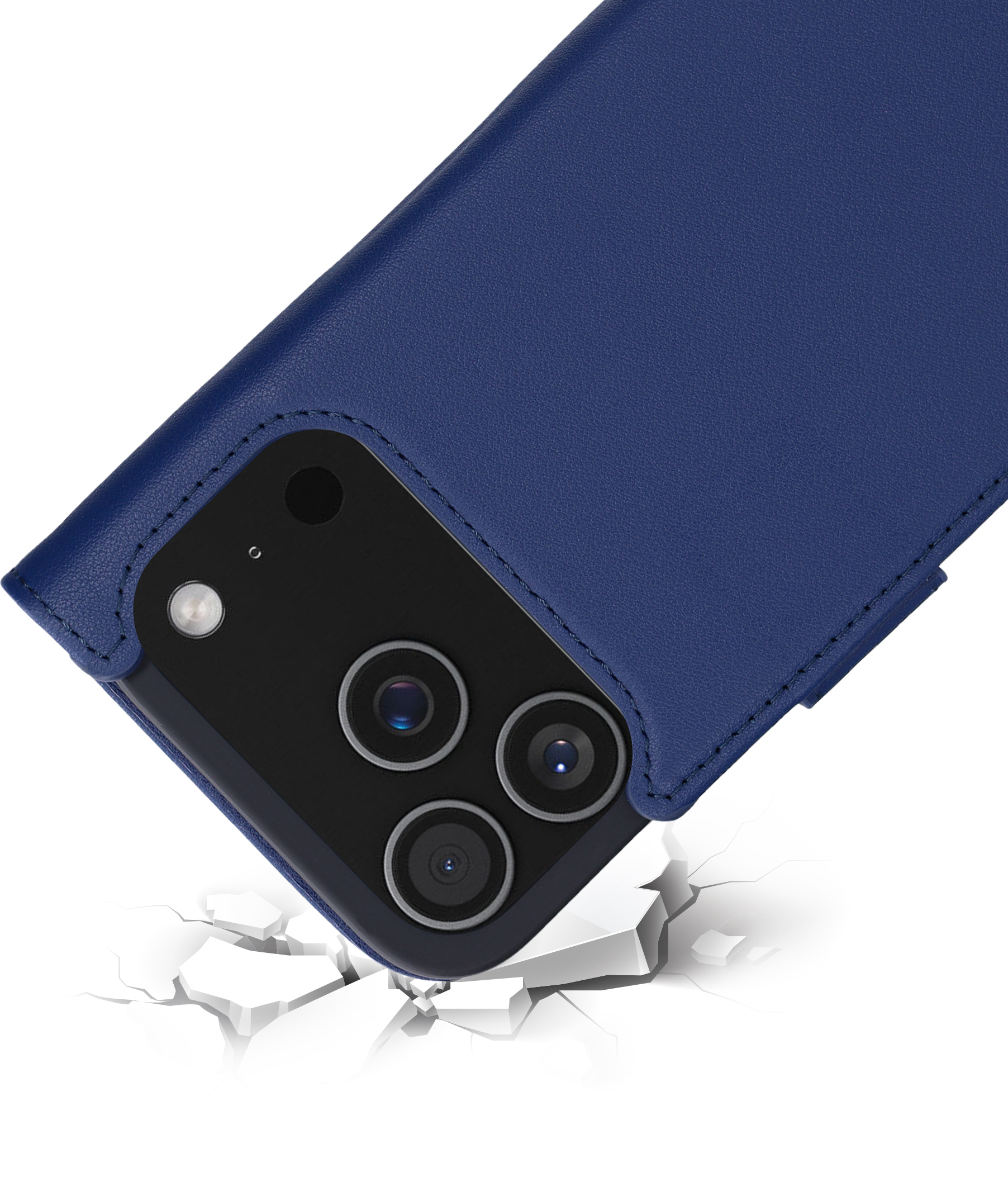 Mobiparts Leather Wallet Case Apple iPhone 17 Pro Blue (MagSafe Compatible) – image 2