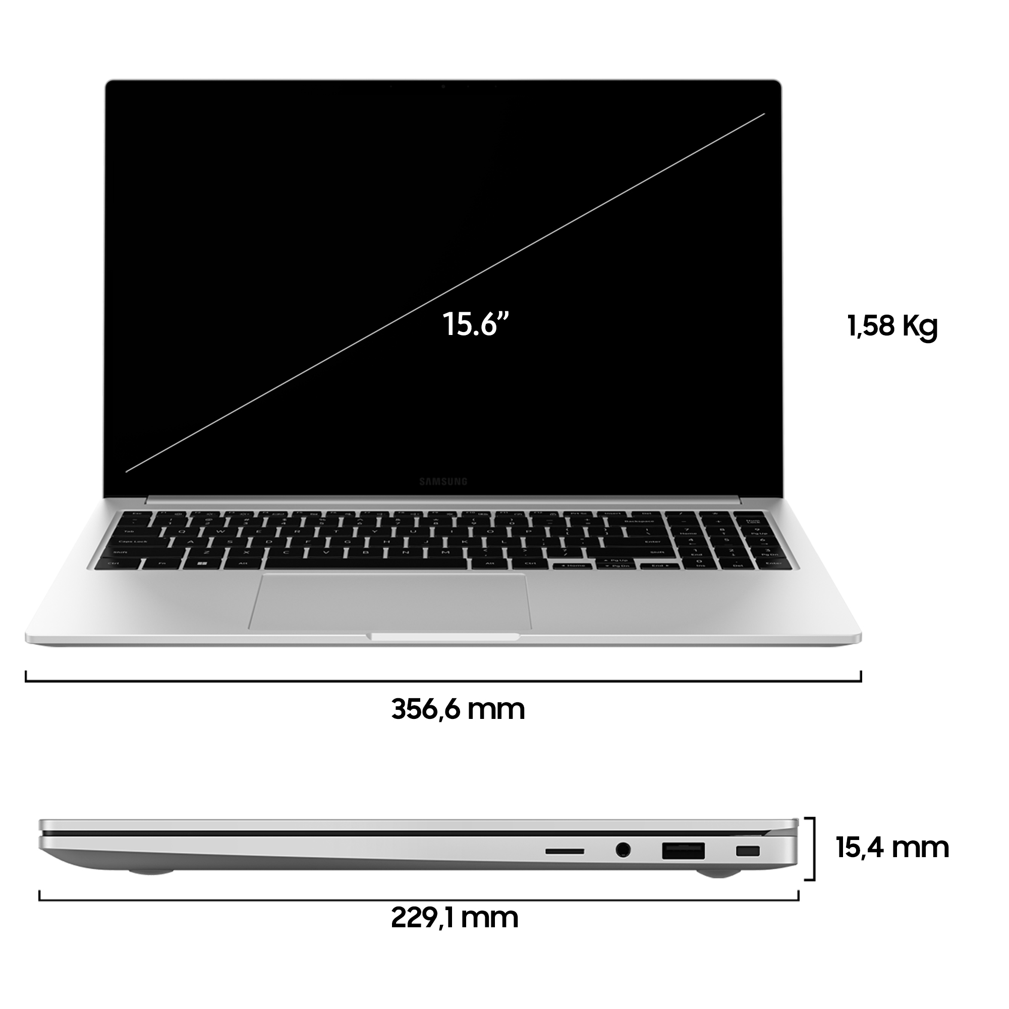 Galaxy Book3 15.6 i7 16GB 512GB Win11 Pro - Miniatura 3