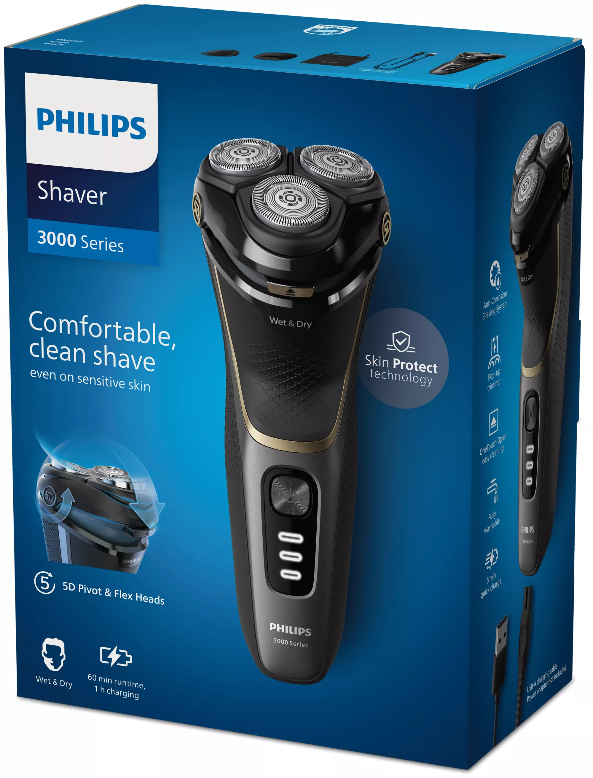 Philips 3000 series Shaver S3342/13 Wet & Dry Electric Shaver – image 3